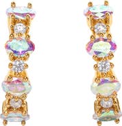 Girls Crew Iridescent Galaxy Huggie Hoope Earrings