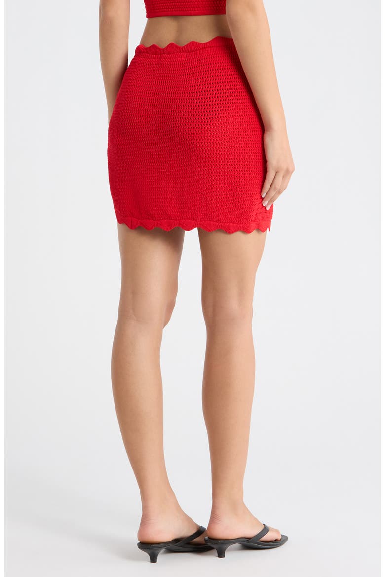 Scalloped Edge Knit Cover-Up Sarong, Alternate, color, SUNSET SIESTA
