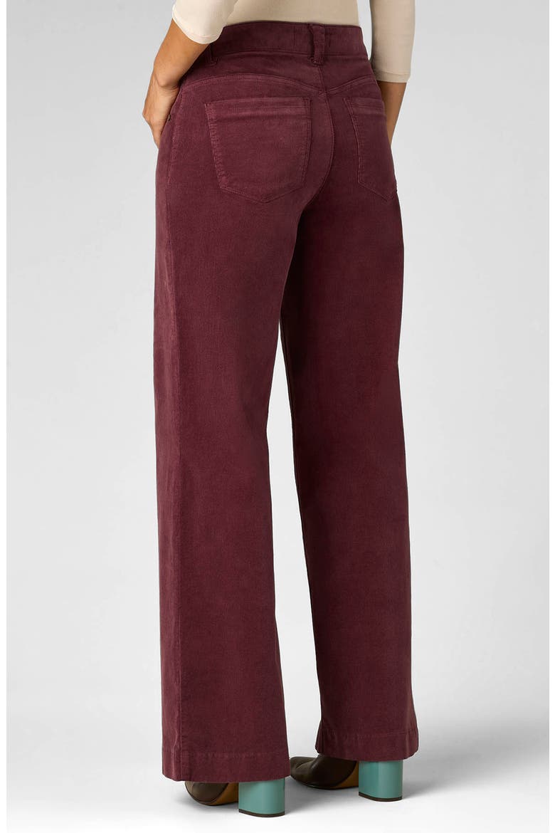 Sam High Waist Wide Leg Corduroy Pants, Alternate, color, FIG JAM