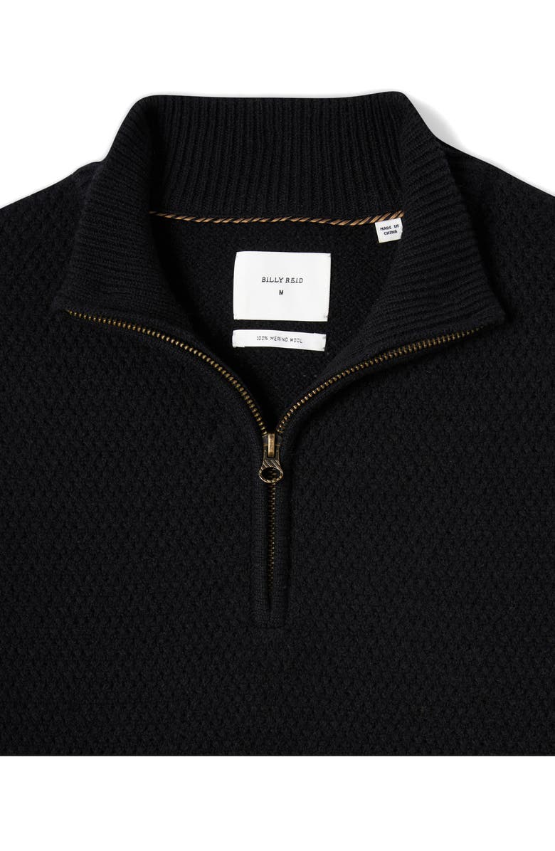 Billy Reid Merino Wool Half Zip Sweater, Alternate, color, 