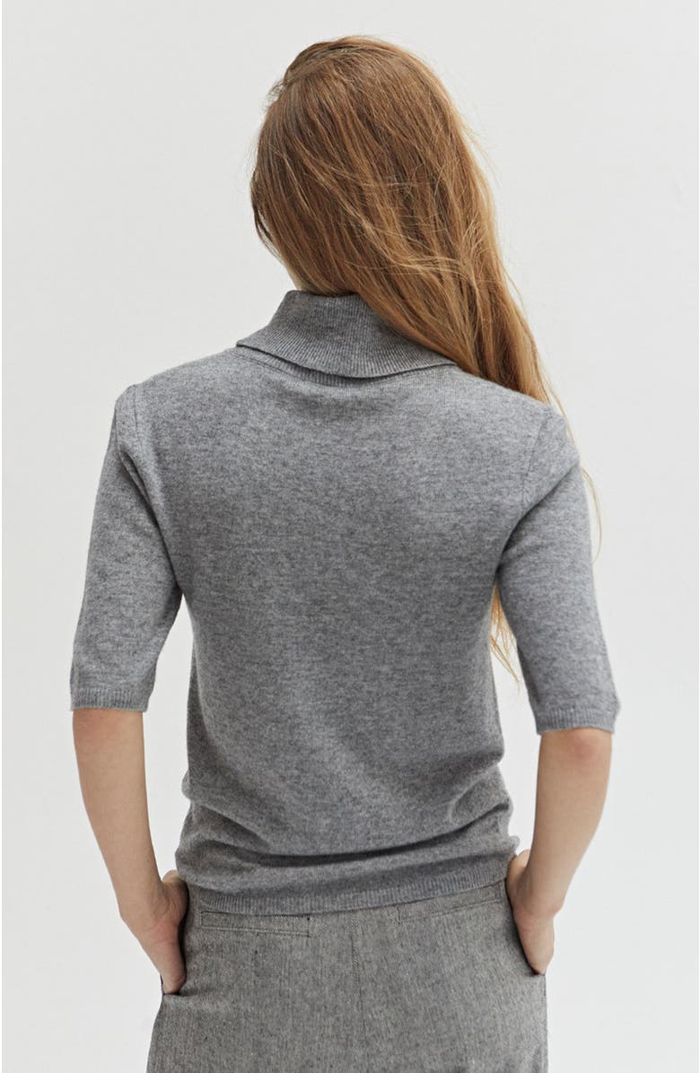 CRESCENT Short Sleeve Turtleneck Sweater, Alternate, color,