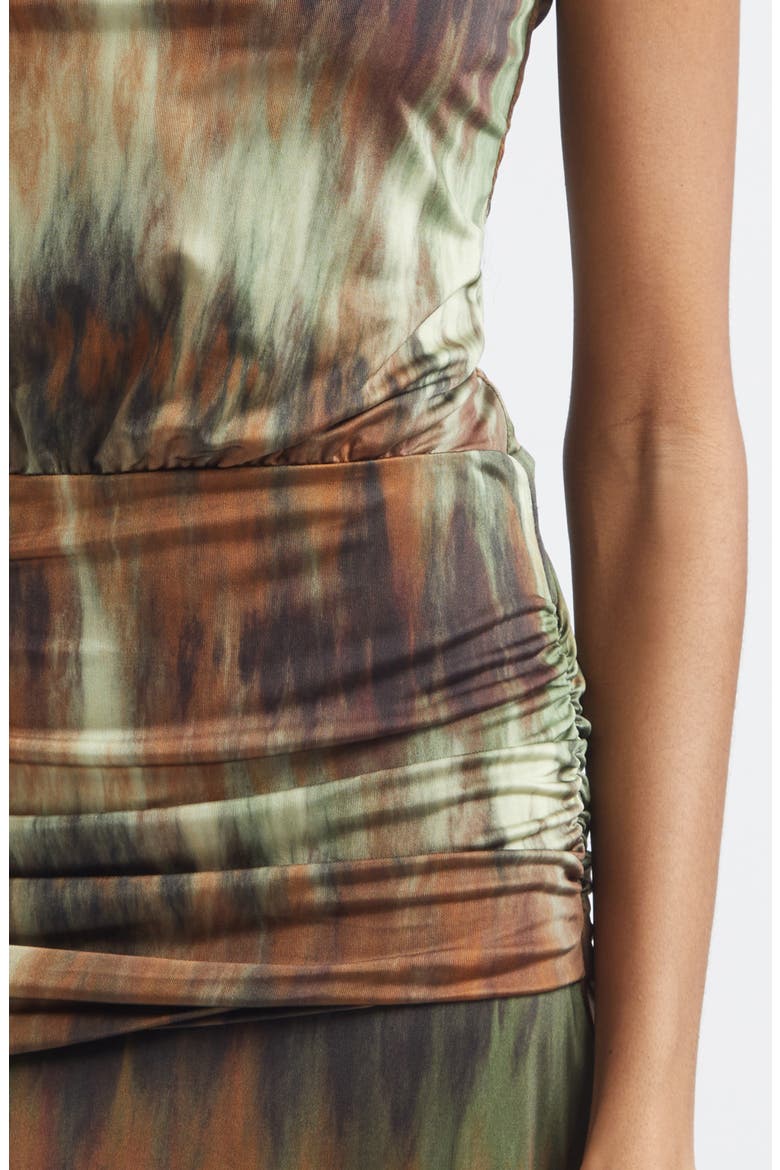 Plant of Joy Jersey Maxi Dress, Alternate, color, PINE GREEN / CHOCOLATE