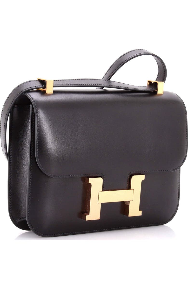 Pre-Owned Hermes Constance NM Bag Box Calf 24, Alternate, color, Noir