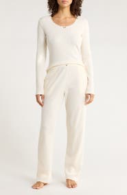 Papinelle Claire Waffle Knit Pajamas