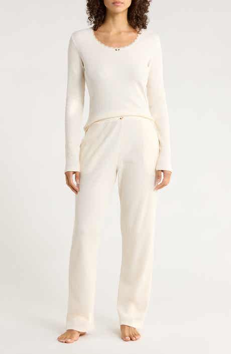 Papinelle Claire Waffle Knit Pajamas