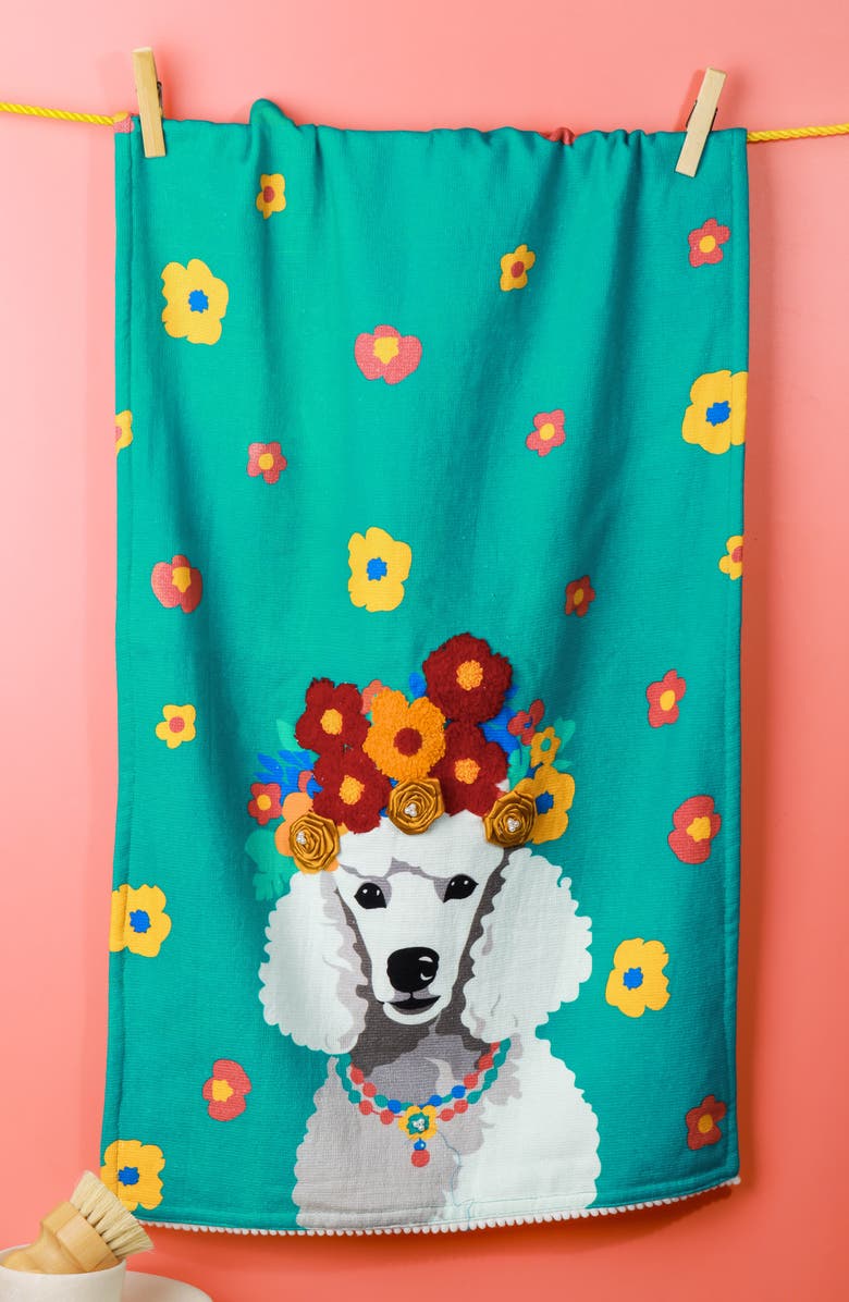 Tiramisu Chic Canine Set of 3 Kitchen Towels, Alternate, color, Multi