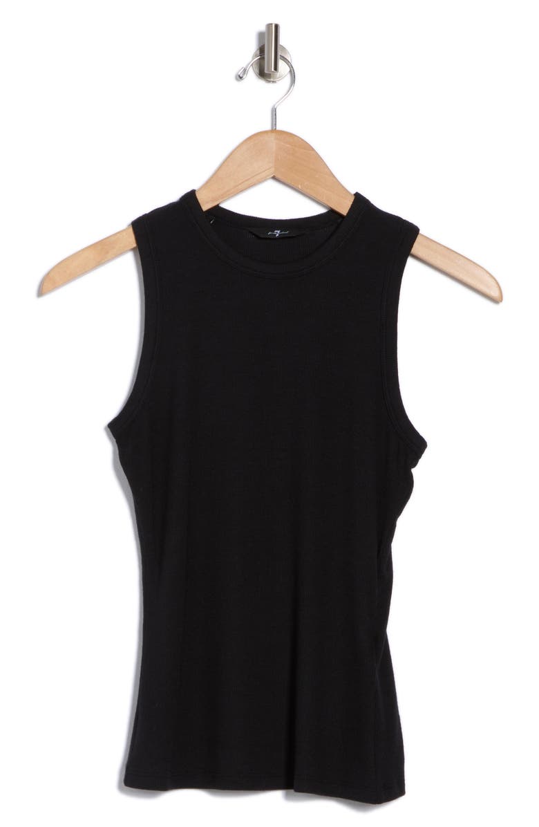 7 For All Mankind Racer Tank, Alternate, color, 