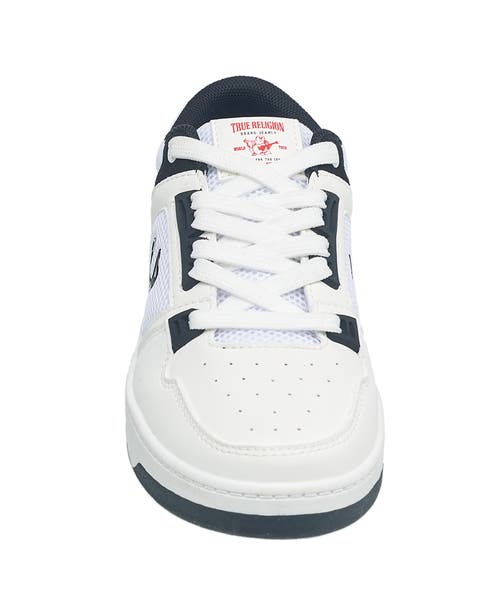 True Religion Boy's Trey Court Sneaker In White/black