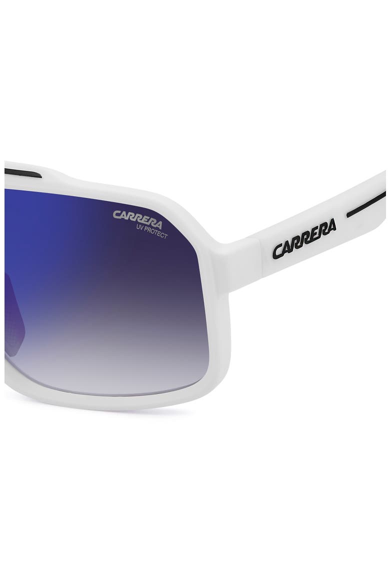 C Sport 61mm Gradient Square Sunglasses, Alternate, color, MATTE WHITE/ GREY SP SH