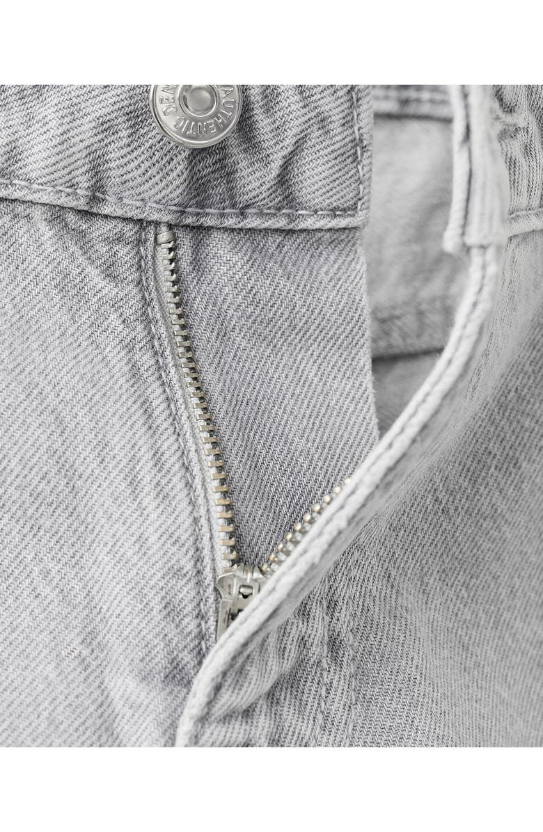 MANGO TEEN Floral Embroidered Straight Leg Jeans, Alternate, color, Denim Grey