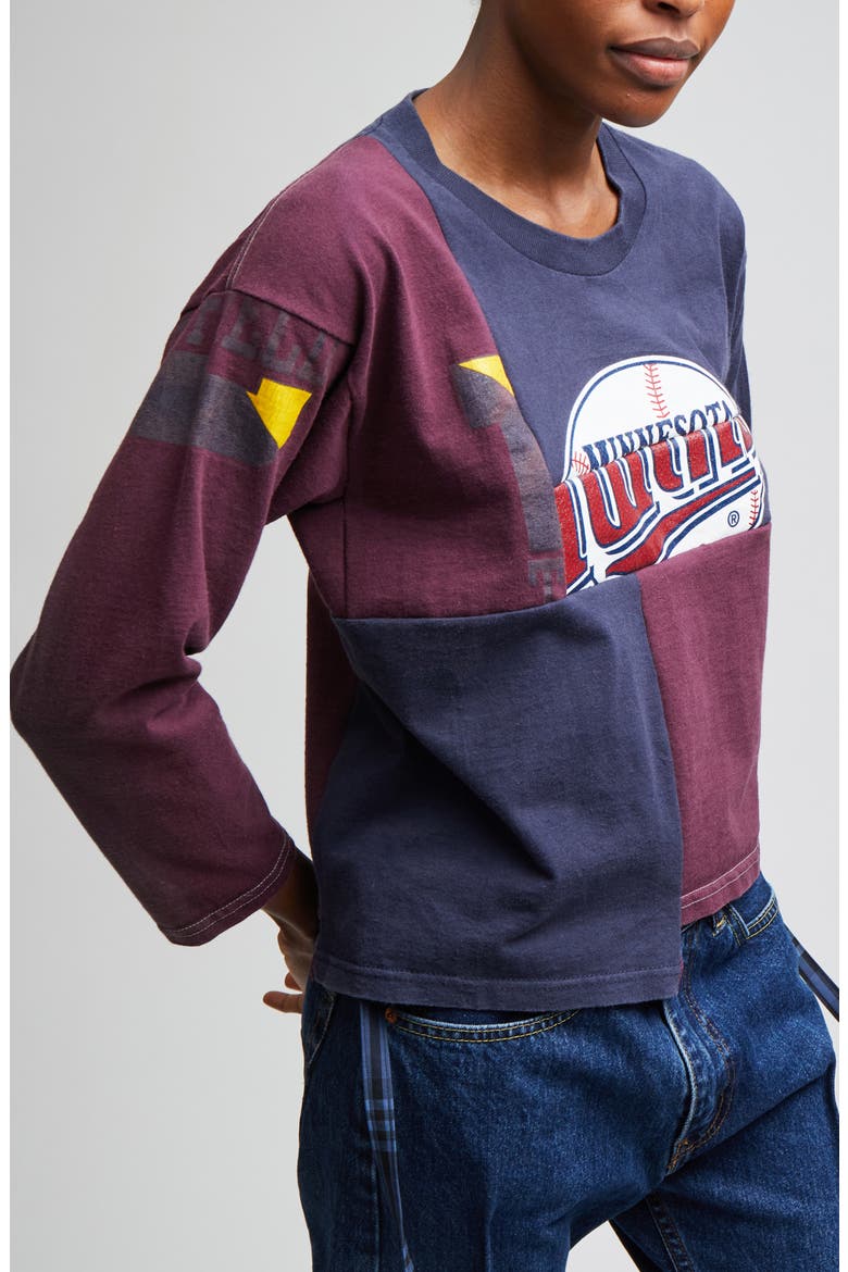 Varsity Patchwork Graphic Tee, Alternate, color, REWORKED VINTAGE