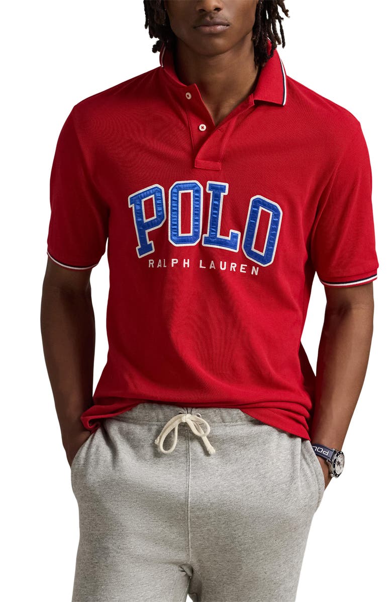 Polo Ralph Lauren Cotton Polo, Main, color, Red