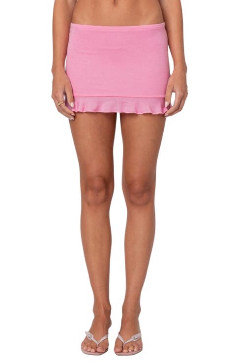 Loullie Ruffle Miniskirt