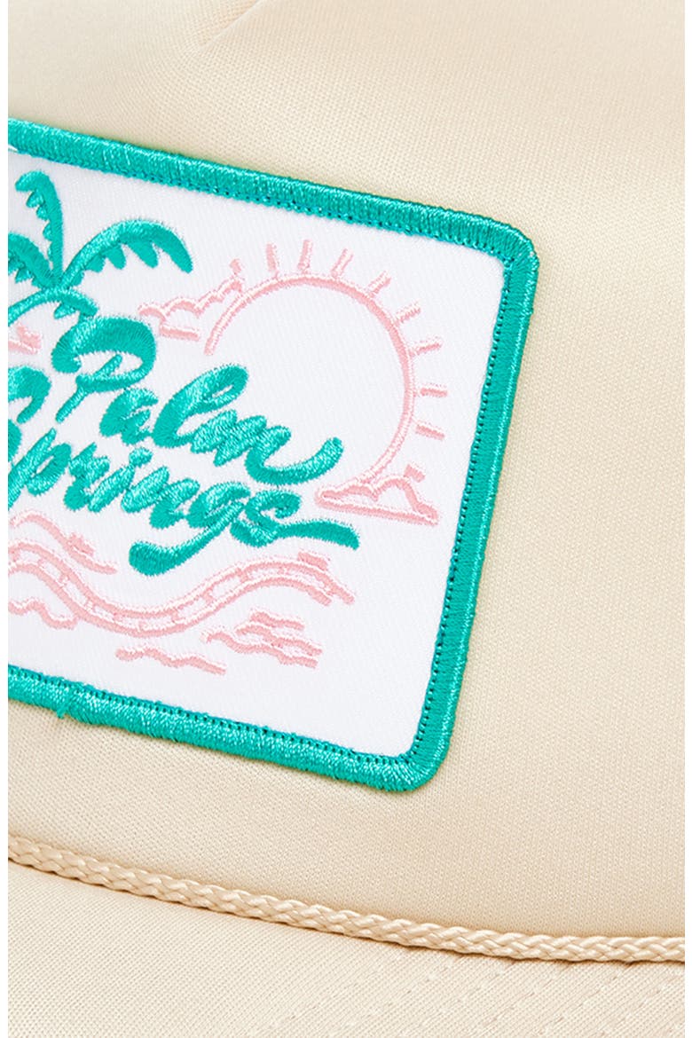Palm Springs Trucker Hat, Alternate, color, KHAKI