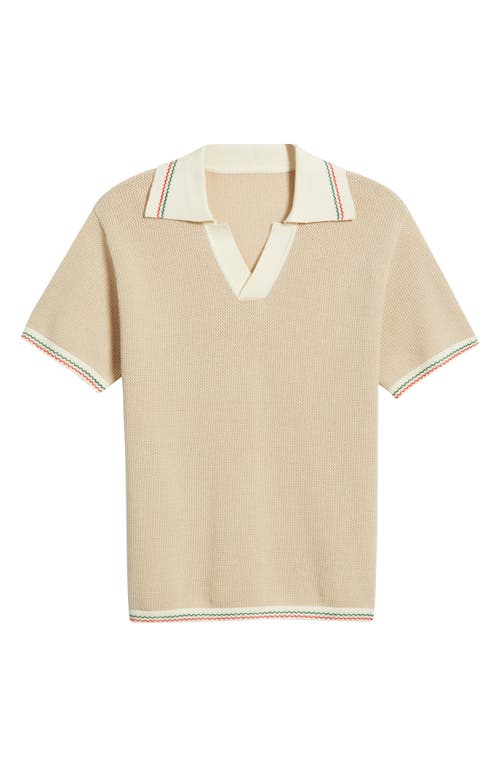 MAVRANS MAVRANS CIAO OPEN STITCH JOHNNY COLLAR SWEATER