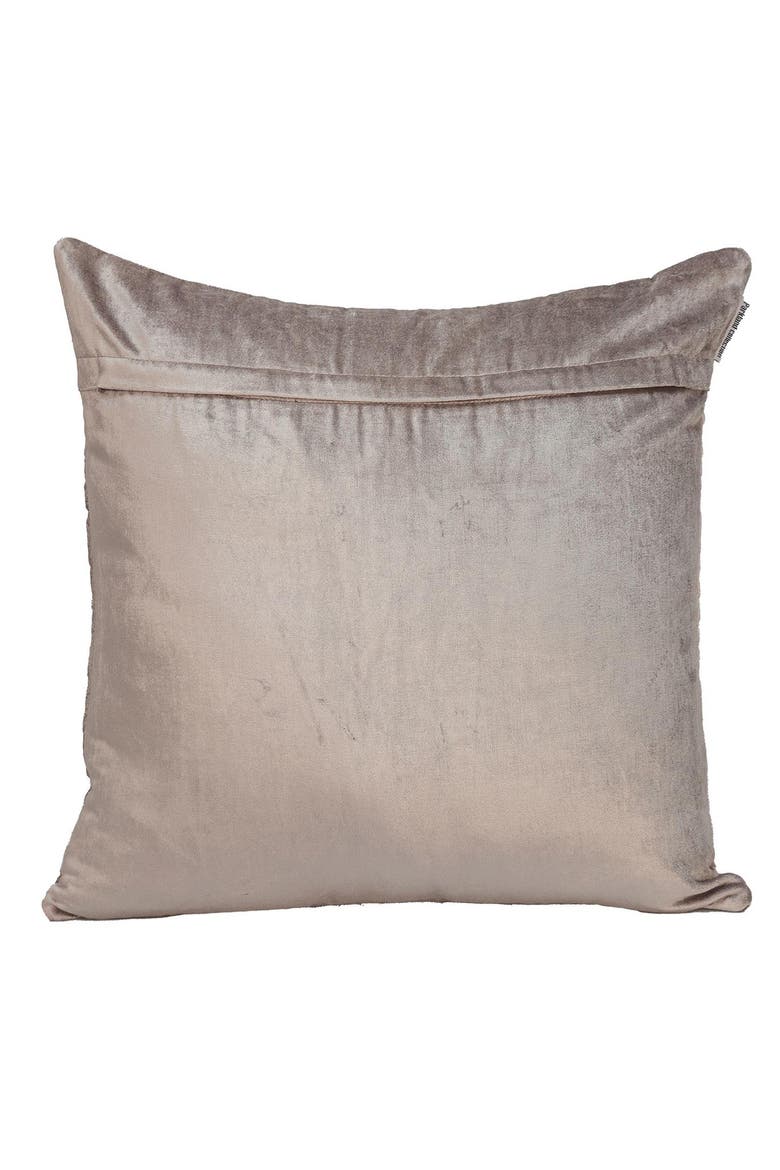 Delta Topstitched Throw Pillow, Alternate, color, TAUPE