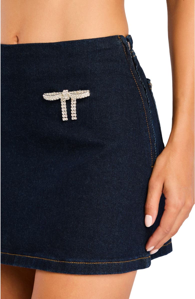 Retrofête Palmer Denim Skirt, Alternate, color, 