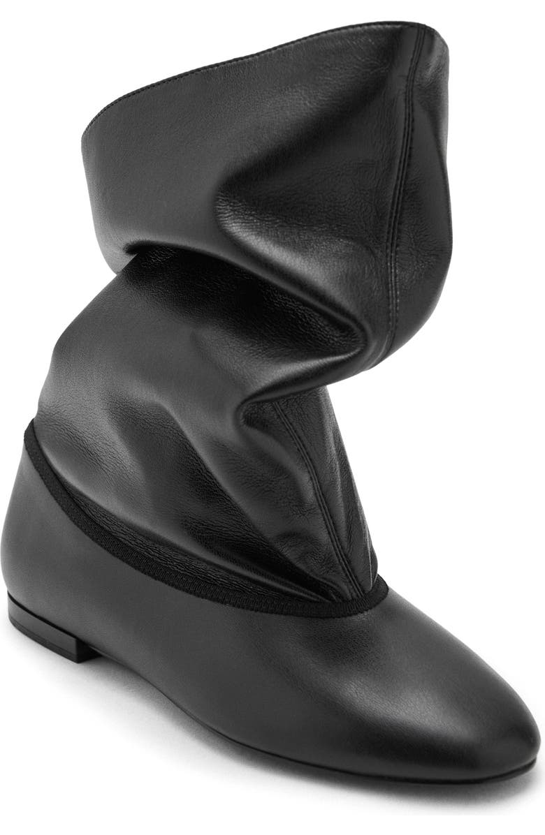 MANGO Wide Leg Boot, Main, color, Black