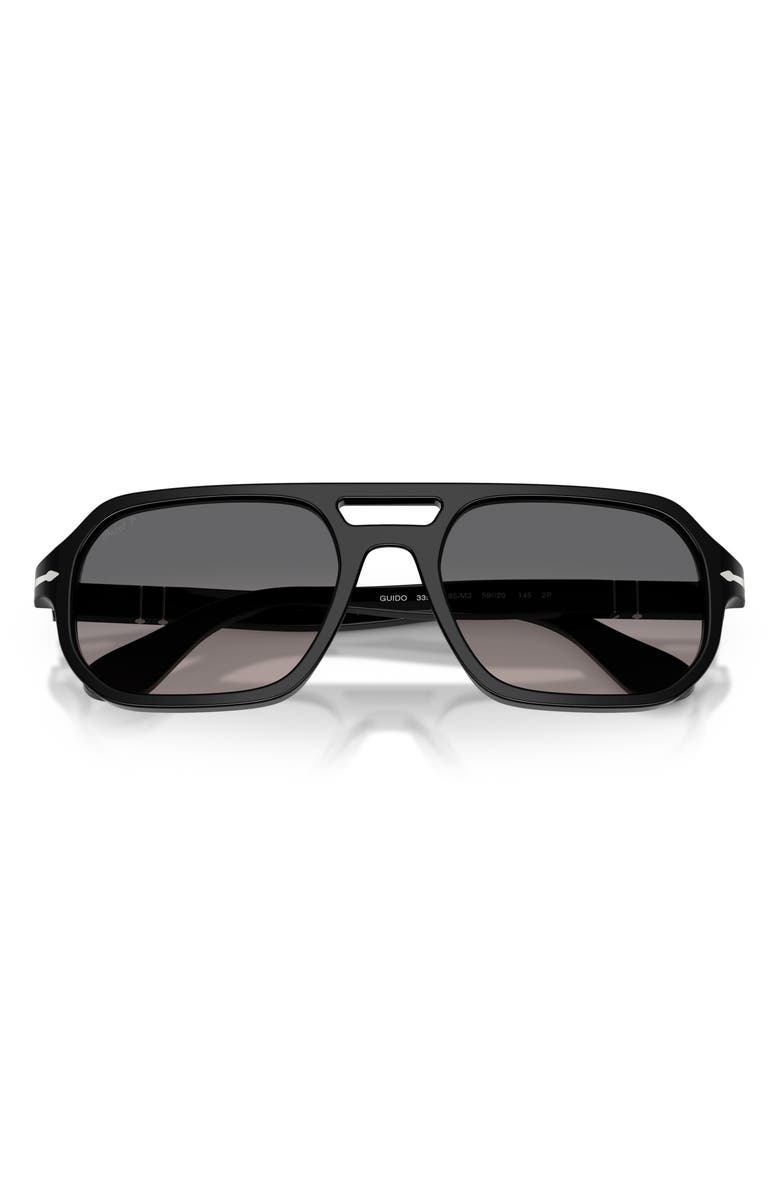 Persol Guido 56mm Gradient Polarized Pillow Sunglasses, Alternate, color,