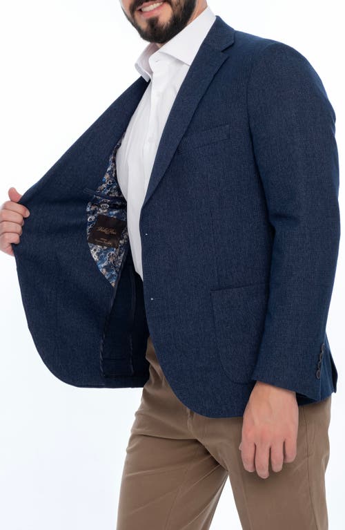 Vellapais Solid Sport Coat In Navy Blue