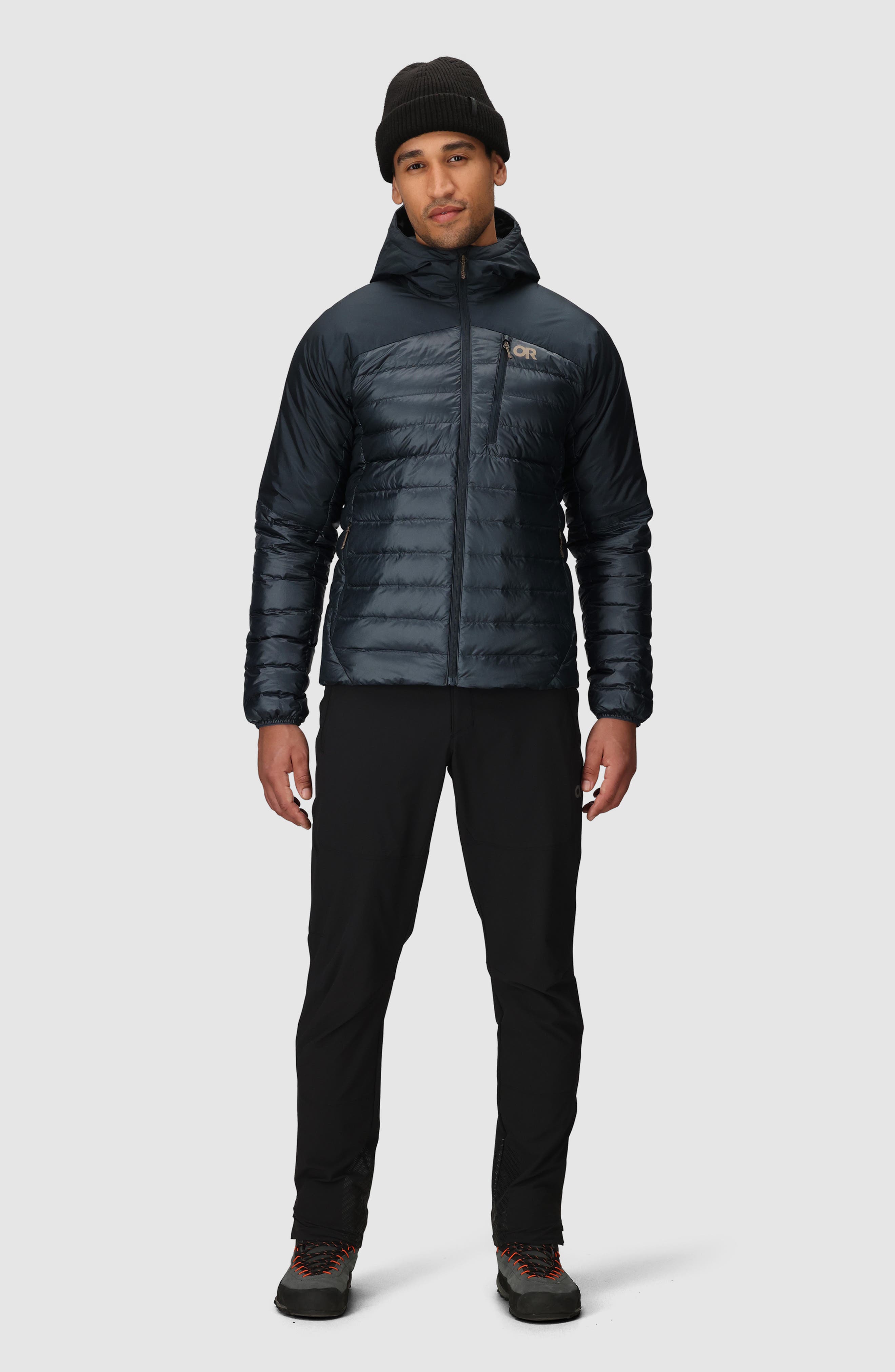 Мужские куртки Outdoor Research Helium Water Resistant Hooded 800 Fill Down Jacket — фото 6
