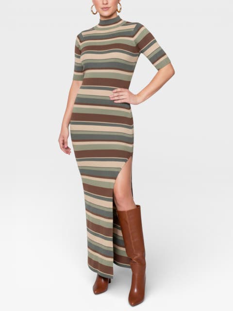Esme Striped Sweater Knit Dress