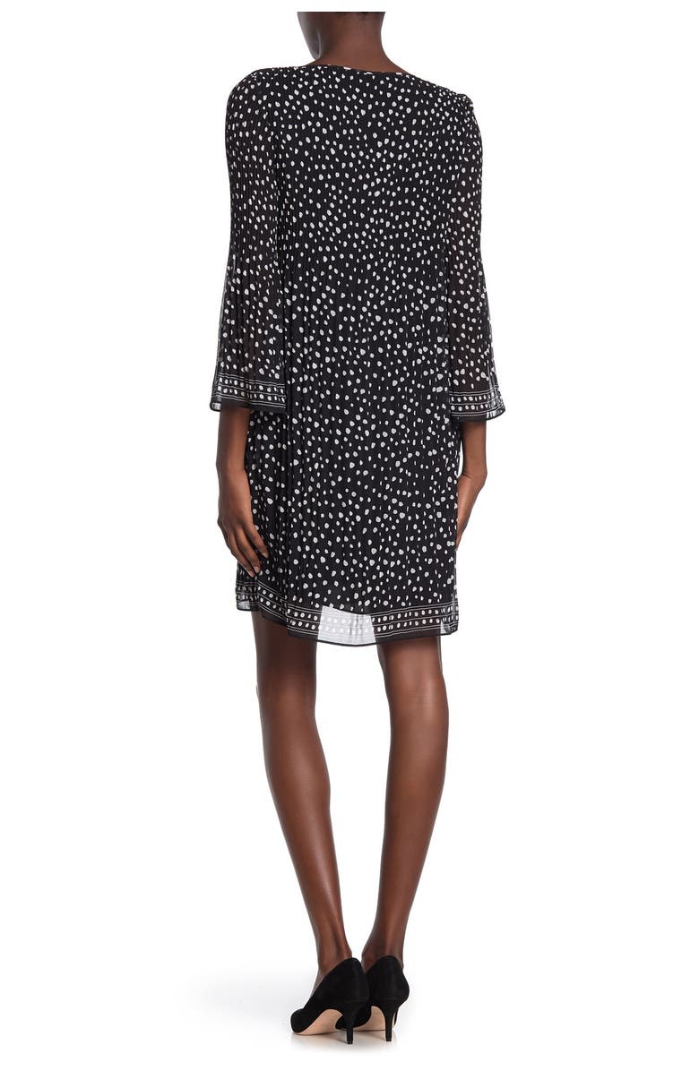 MAX STUDIO Printed Pleated Dress, Main, color, 