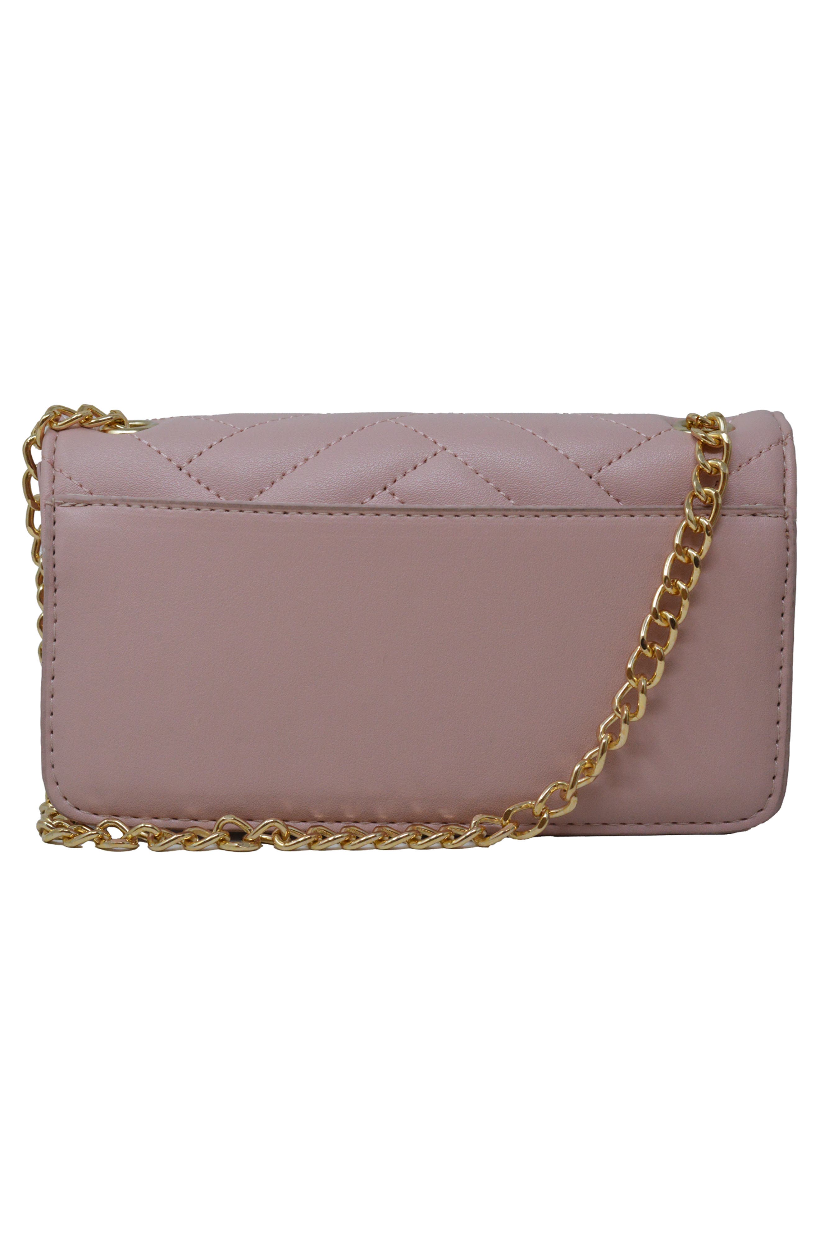 bebe Mini Sophia Crossbody Bag, Alternate, color, Dark Blush