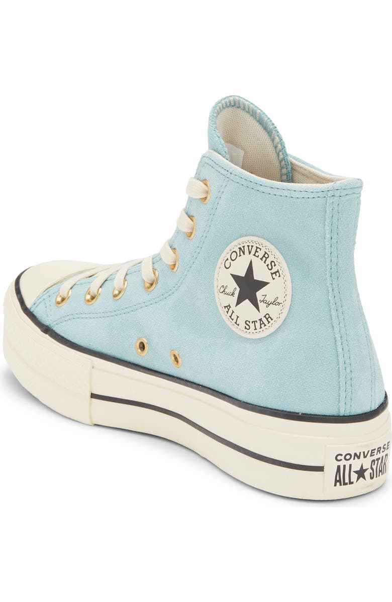 Converse Chuck Taylor<sup>®</sup> All Star<sup>®</sup> Lift High Top Sneaker, Alternate, color, Vernal Pool/ Natural Ivory