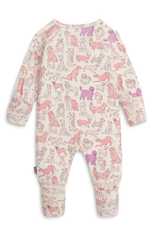 Magnetic Me Pink It's A Paw-ty Convertible Footie In Pink