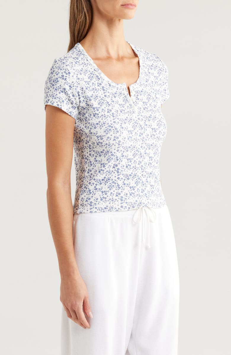 Papinelle Pippa Pointelle Pajama Top, Alternate, color, Ecru