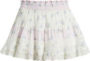 LoveShackFancy Gloriana Lace & Ruffle Miniskirt
