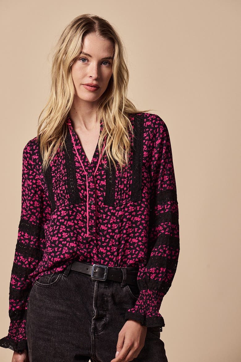 The Alexis Shirt, Main, color, Hot Pink
