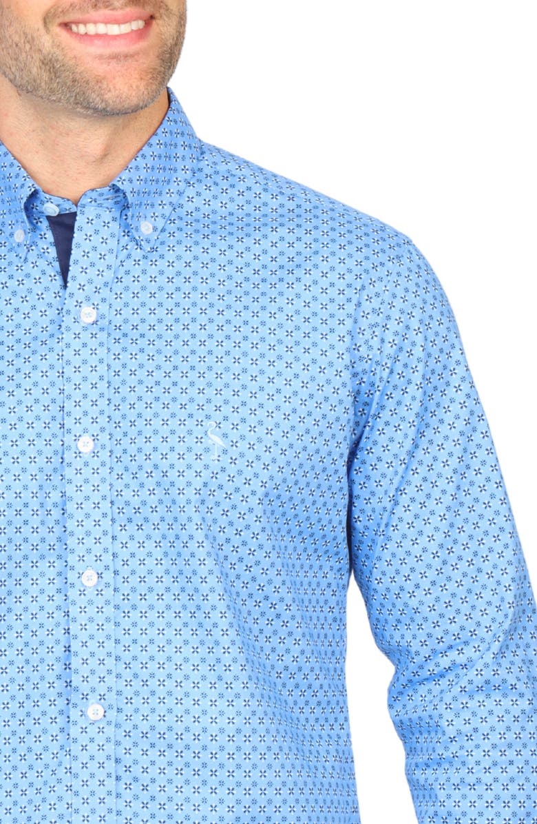 TailorByrd Geo Print Stretch Button-Down Shirt, Alternate, color,