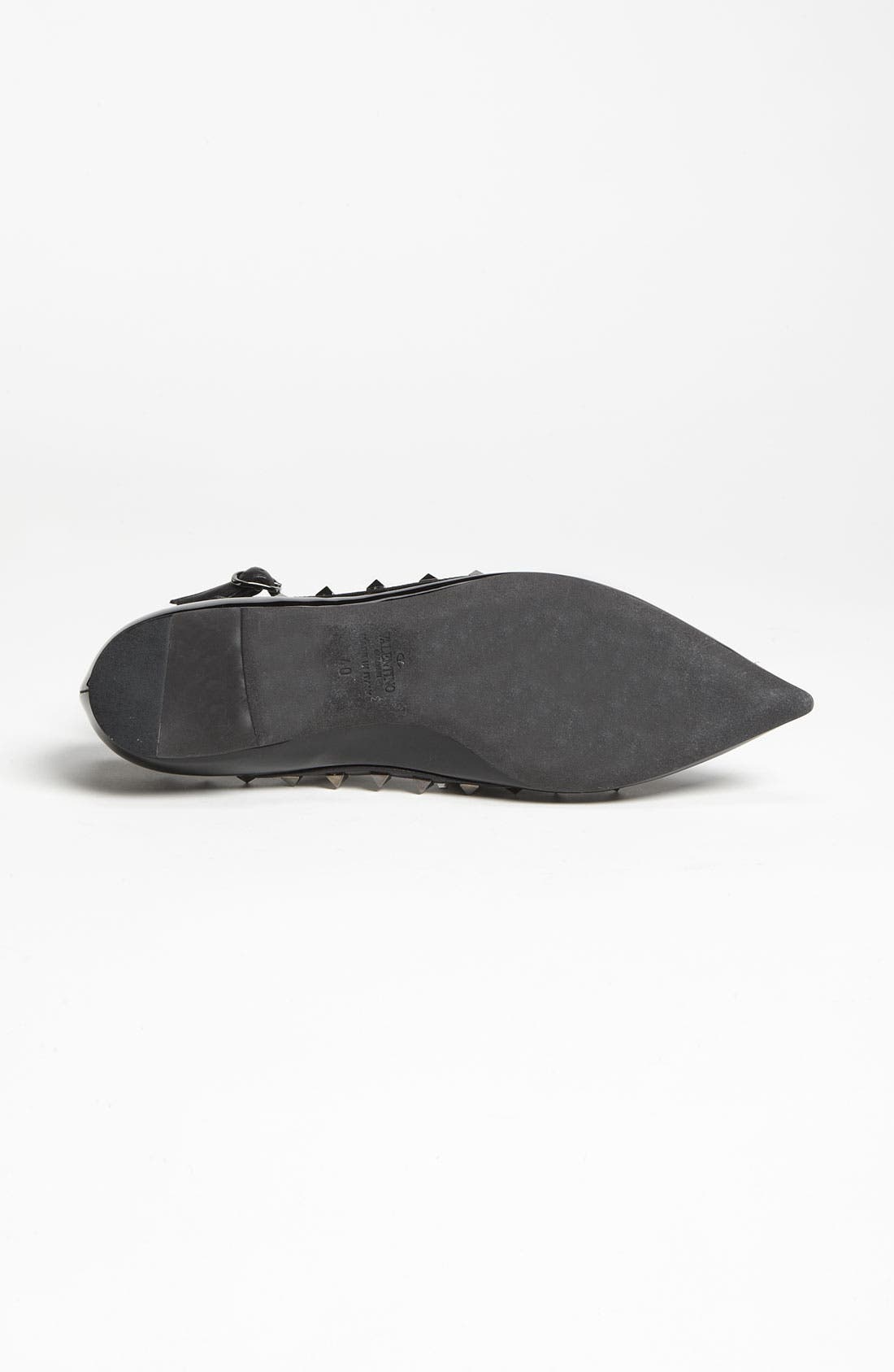 'Noir Rockstud' Cage Flat, Alternate, color, BLACK