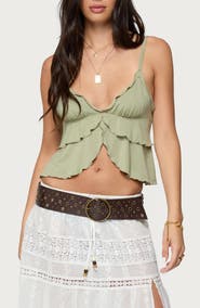 EDIKTED Kailan Ruffle Babydoll Camisole