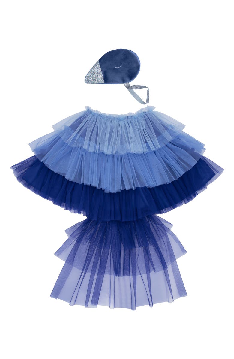 Meri Meri Bluebird Cape Dress-Up Set, Main, color, 