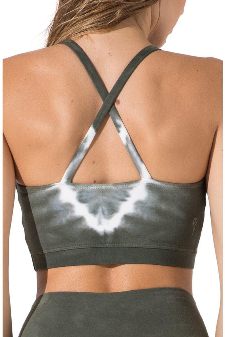 Grayson Tie Dye Crop Bra, Alternate, color, YUCCA/ CLOUD