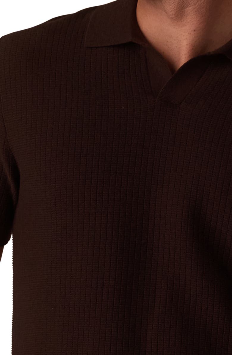 The Normal Brand BreezeKnit Polo, Alternate, color, Dark Brown