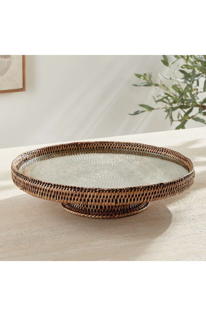 Napa Home & Garden Burma Rattan Serving Stand, Alternate, color, Brown