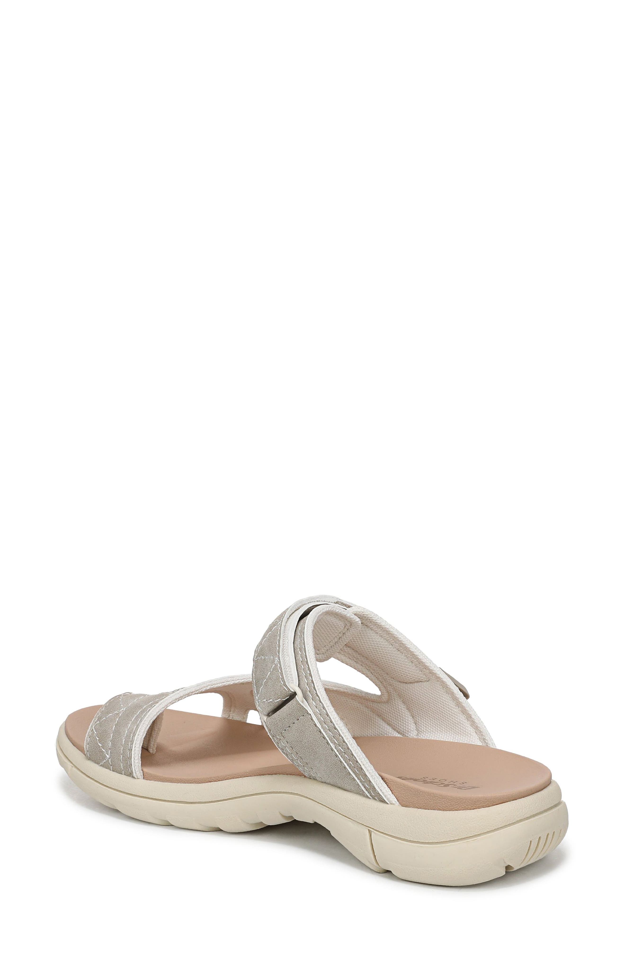 Dr. Scholl's Island Breeze Slide Sandal, Alternate, color, Oyster Grey Faux Leather
