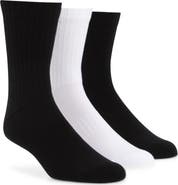BOSS 3-Pack Ribbed Crew Socks