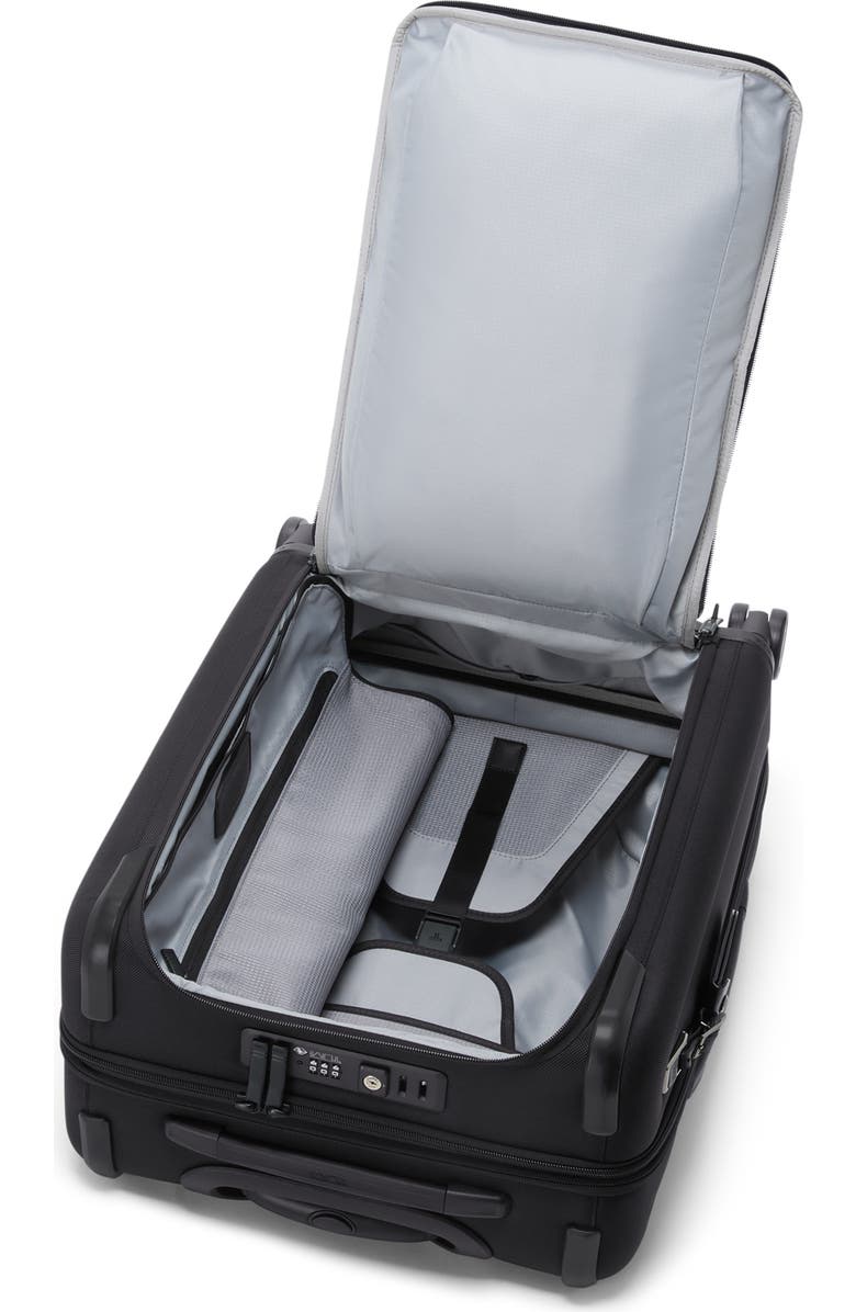 TUMI Alpha Large Dual Access Expandable Carry-On, Alternate, color, Black
