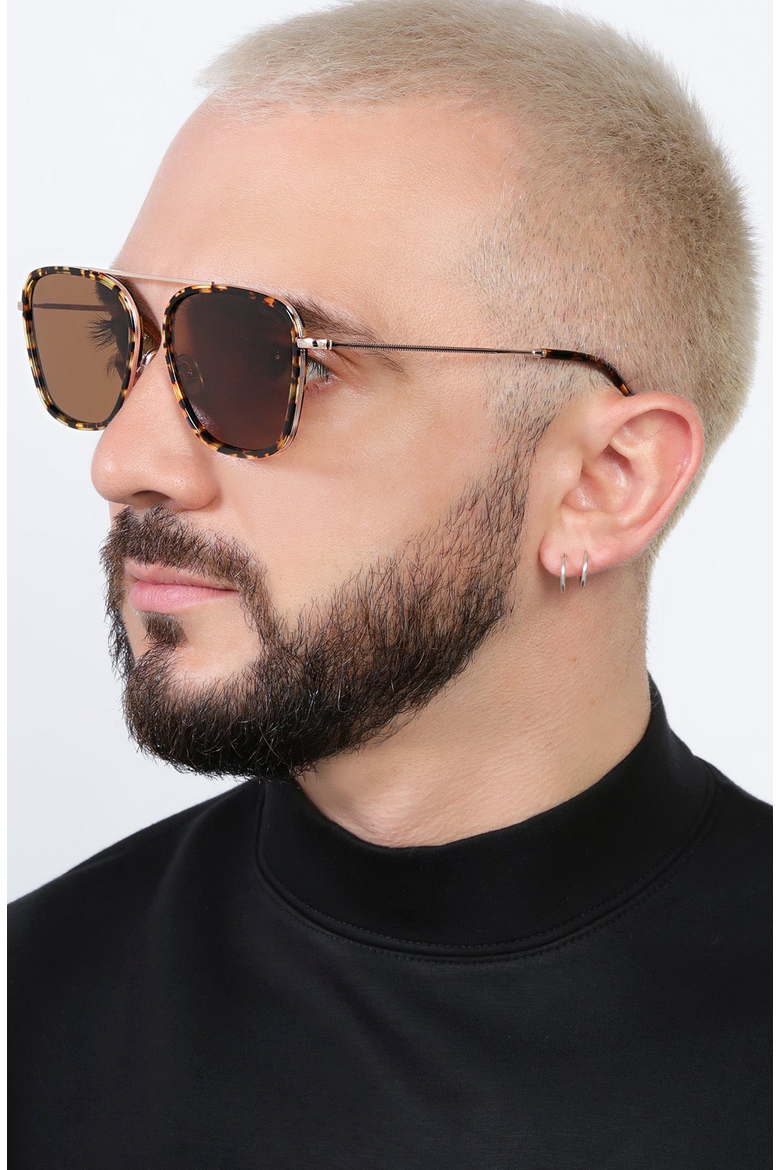 Samos Ace Sunglasses, Alternate, color, Flame / Rose Gold