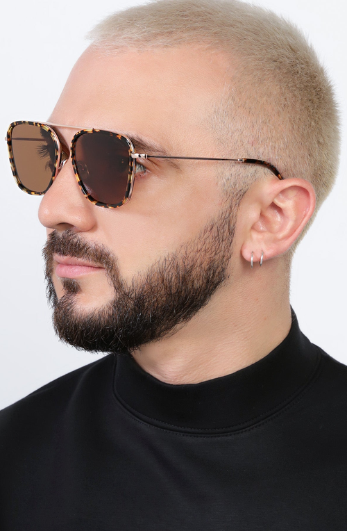 Illesteva Samos Ace Sunglasses In Brown