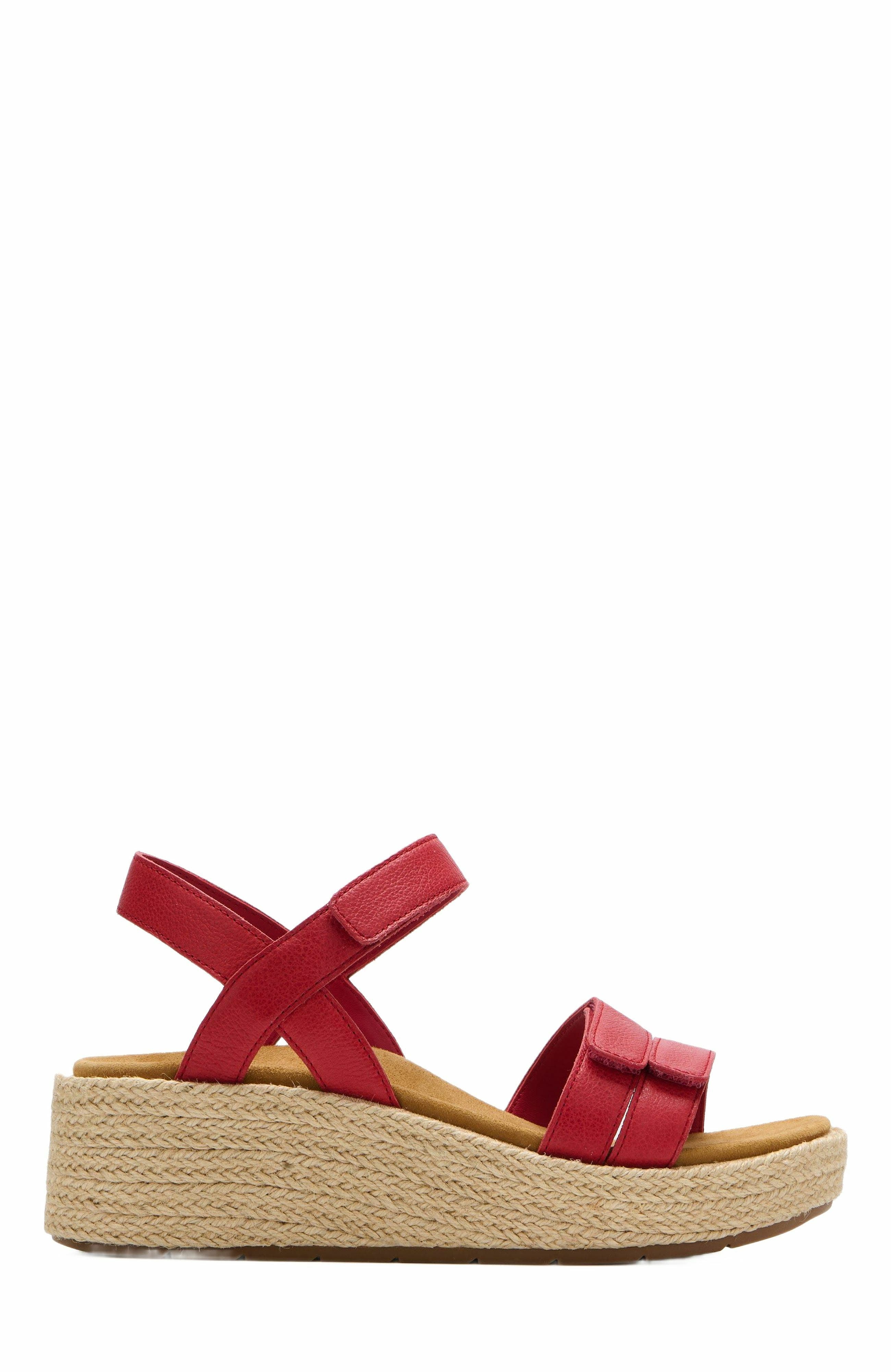 Solstice Strap Sandal, Alternate, color, Red - Regular