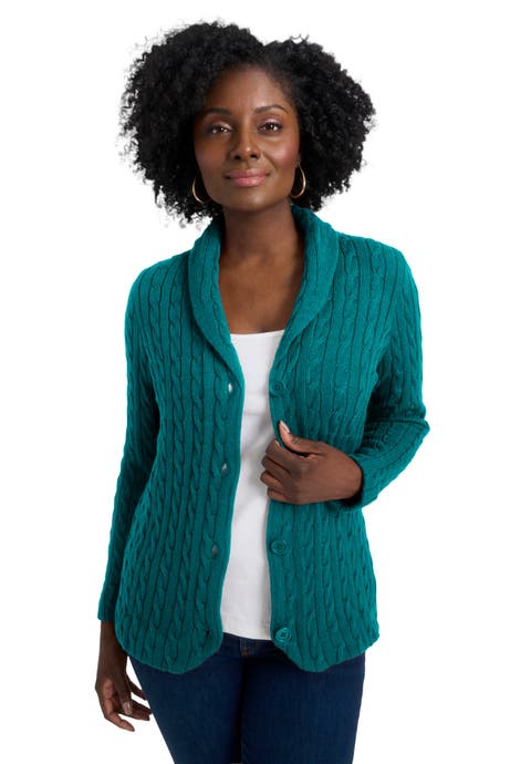 Cable Blazer Sweater (Plus)