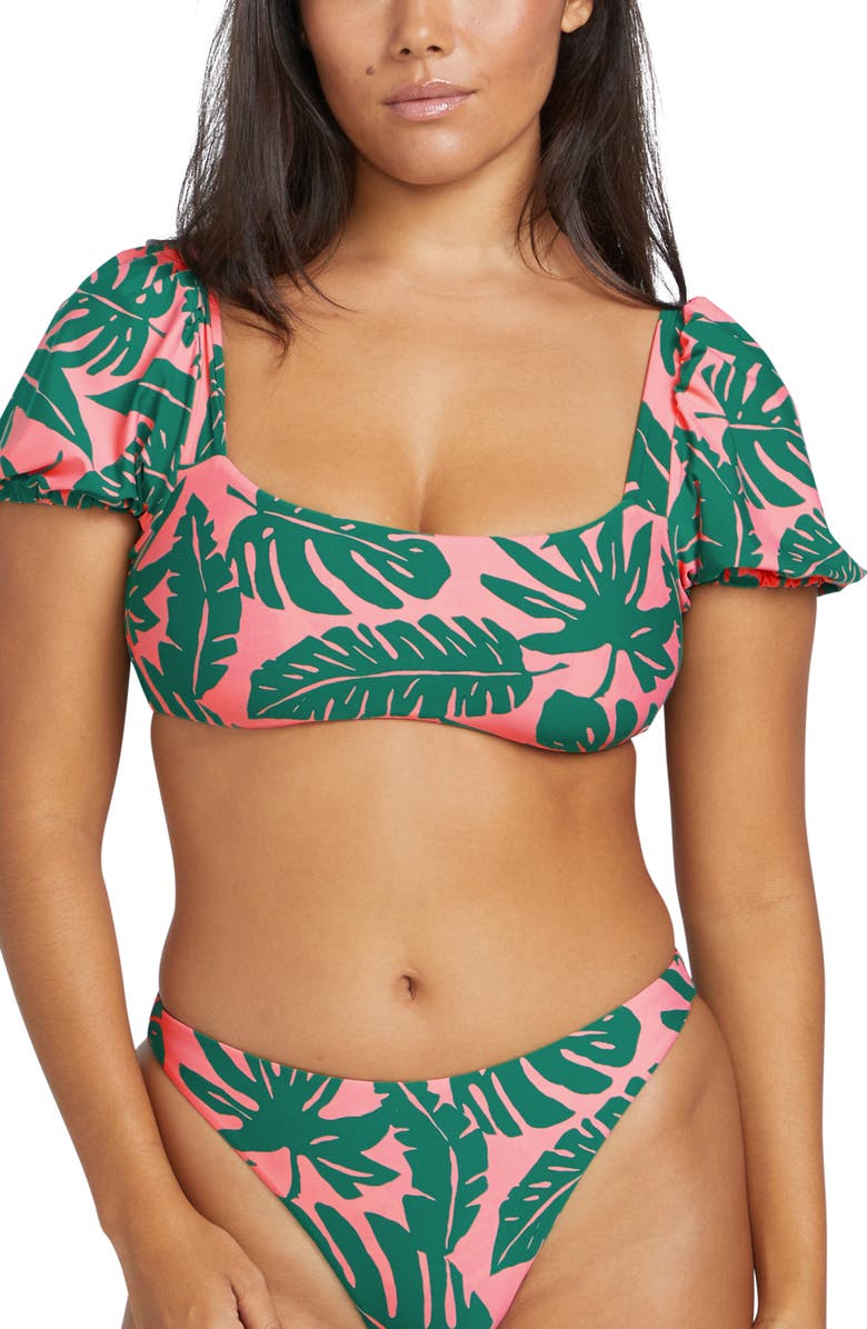 Volcom Leaf Ur Life Crop Bikini Top, Main, color, 