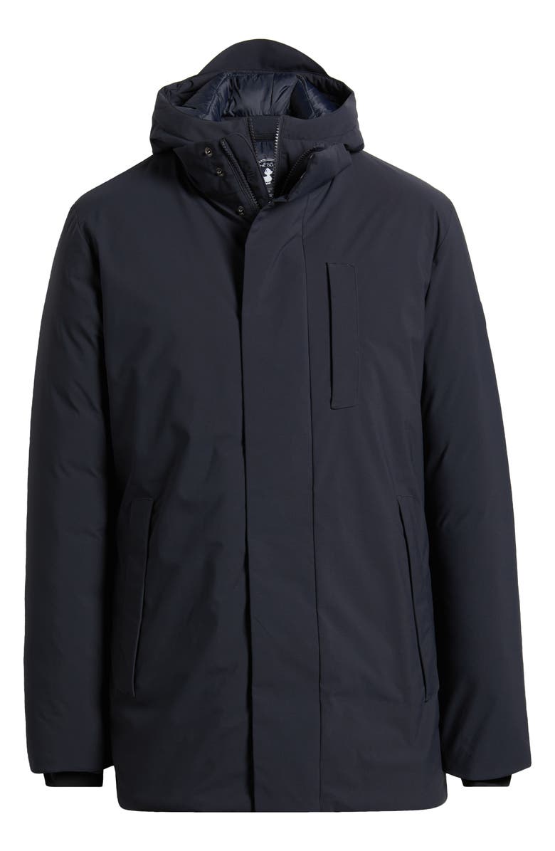 Save The Duck Sesle Water Repellent Hooded Bib Inset Parka, Alternate, color, 