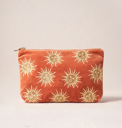 Sun Goddess Velvet Everyday Pouch